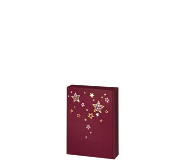 Weihnachtsverpackung 3er Präsentkarton Lino Weihnachtstraum rot