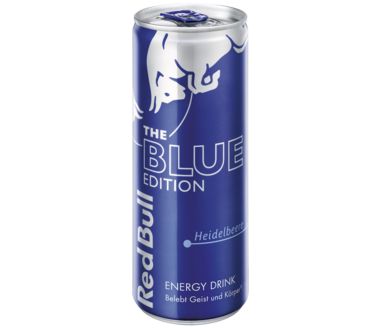 Red Bull Blue Edition Energy Drink Heidelbeere