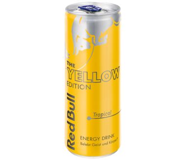 Red Bull Yellow Edition Energy Drink Tropical
