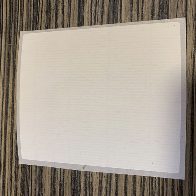 Etikett Strukturpapier gerippt weiß
